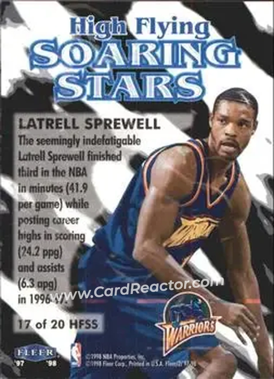 Back of Latrell Sprewell