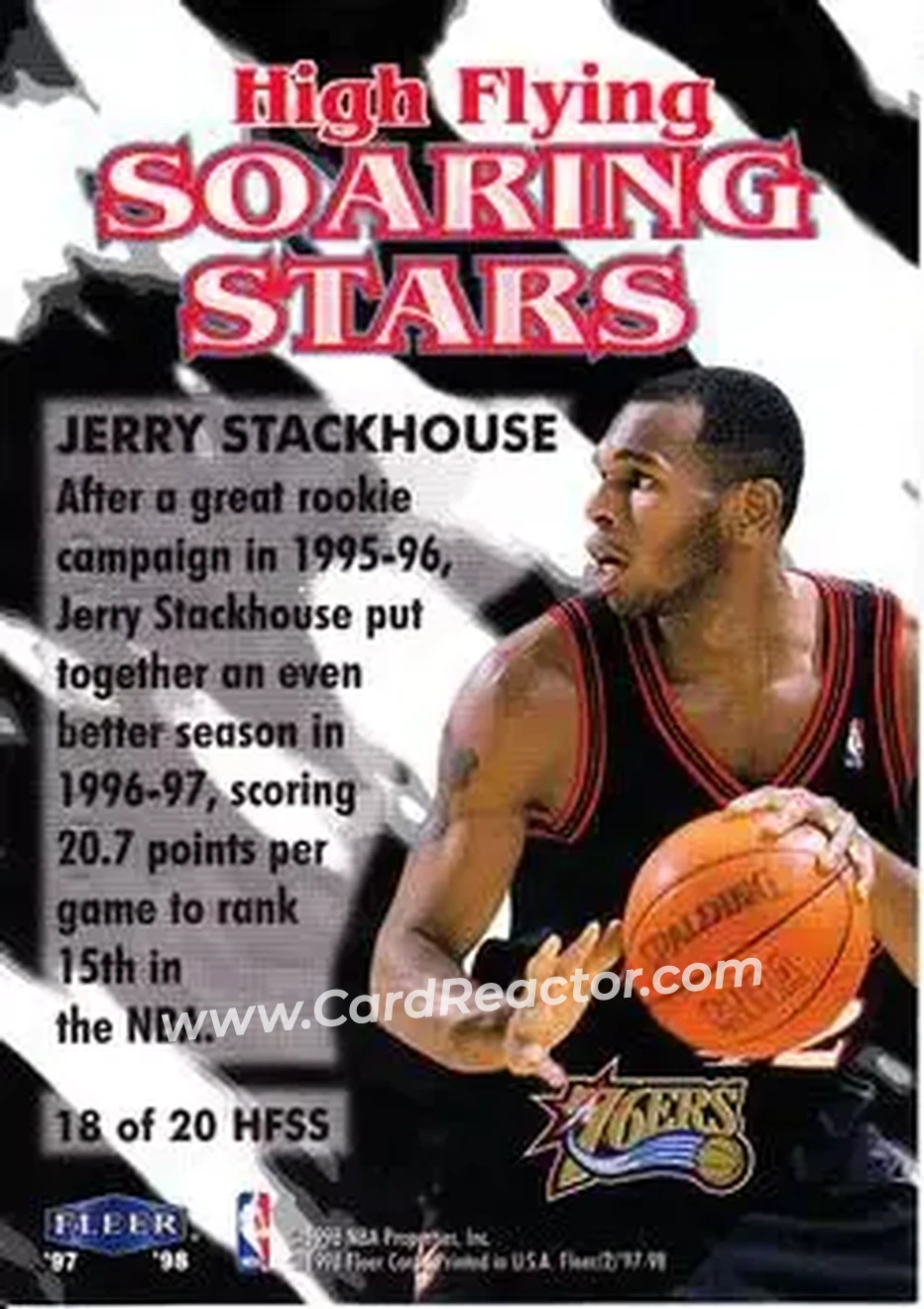 Back of Jerry Stackhouse