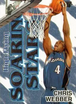1997-98 Fleer - High Flying Soaring Stars #20 HFSS - Chris Webber - Washington Wizards - Front