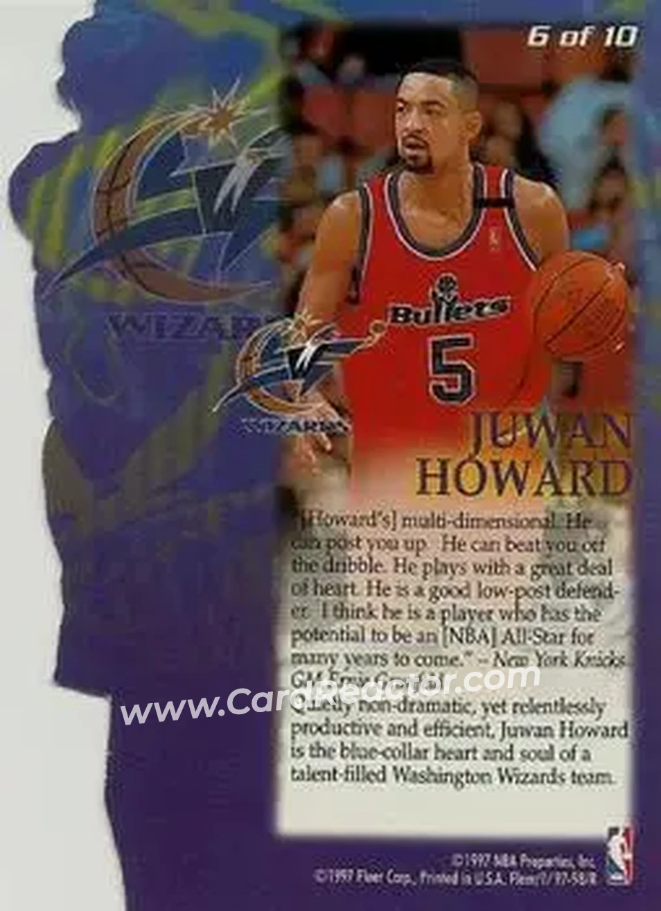 Back of Juwan Howard