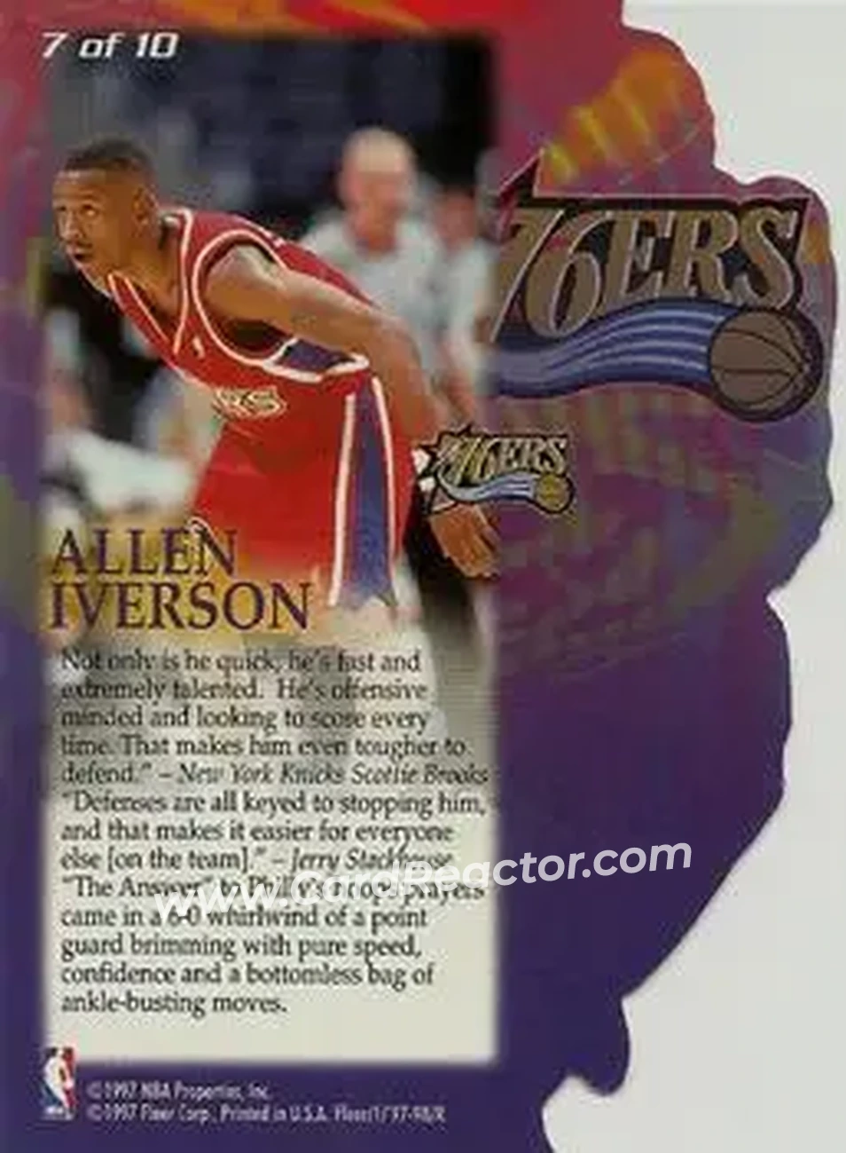 Back of Allen Iverson