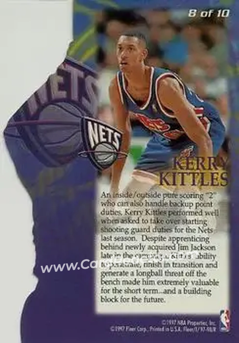 Back of Kerry Kittles