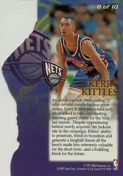 1997-98 Fleer - Franchise Futures #8 - Kerry Kittles - New Jersey Nets - Back
