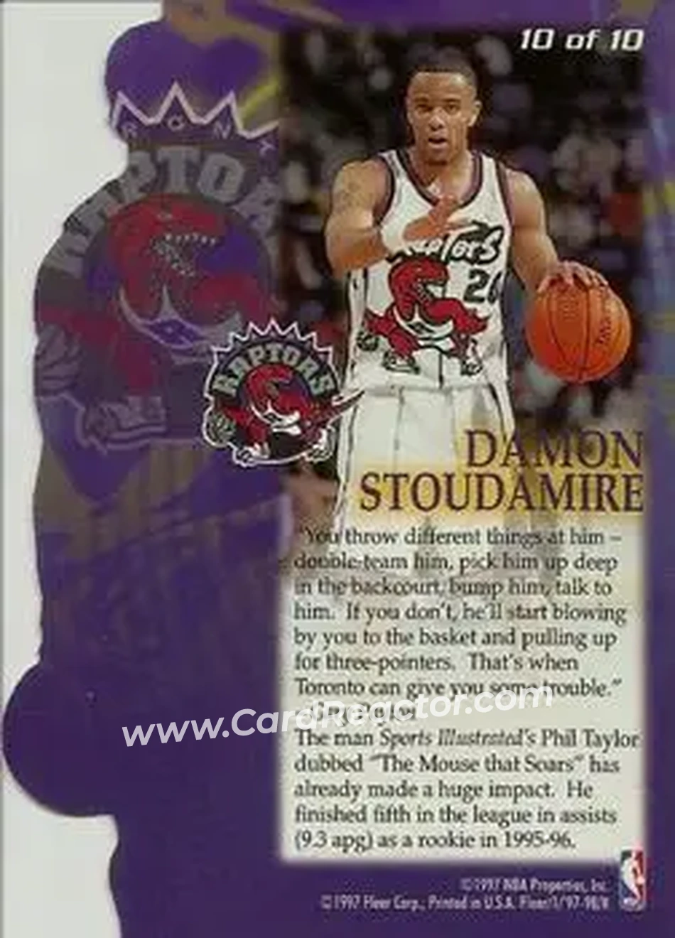 Back of Damon Stoudamire