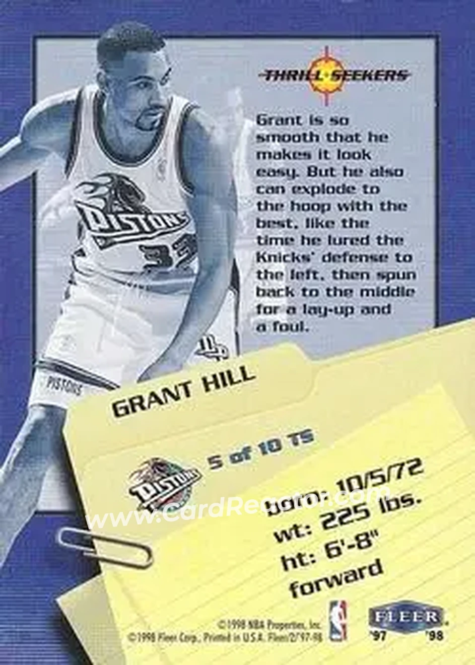 Back of Grant Hill