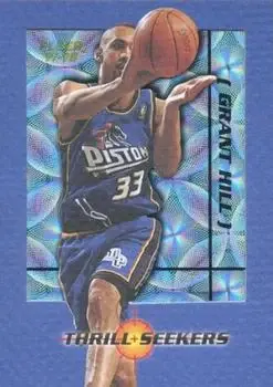 1997-98 Fleer - Thrill Seekers #5TS - Grant Hill - Detroit Pistons - Front