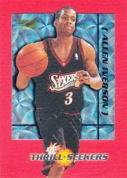 1997-98 Fleer - Thrill Seekers #6TS - Allen Iverson - Philadelphia 76ers - Front