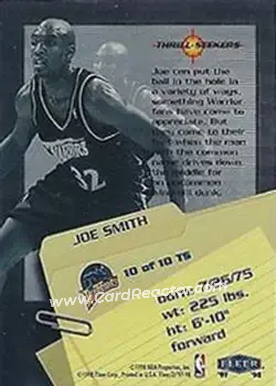 Back of Joe Smith