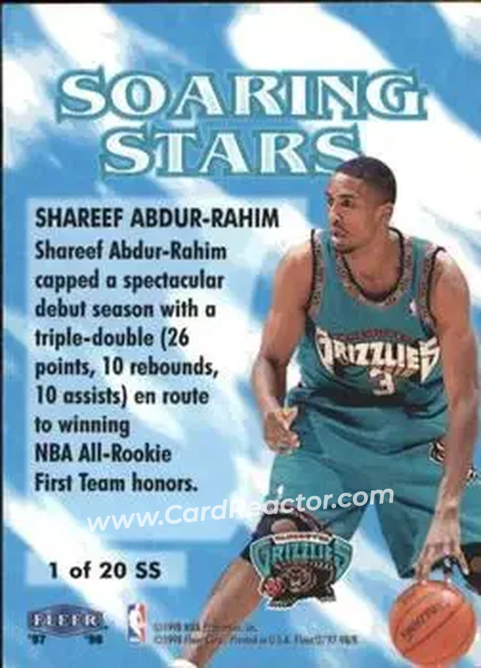 Back of Shareef Abdur-Rahim