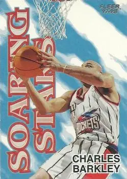 1997-98 Fleer - Soaring Stars #3SS - Charles Barkley - Houston Rockets - Front
