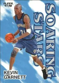 1997-98 Fleer - Soaring Stars #6SS - Kevin Garnett - Minnesota Timberwolves - Front