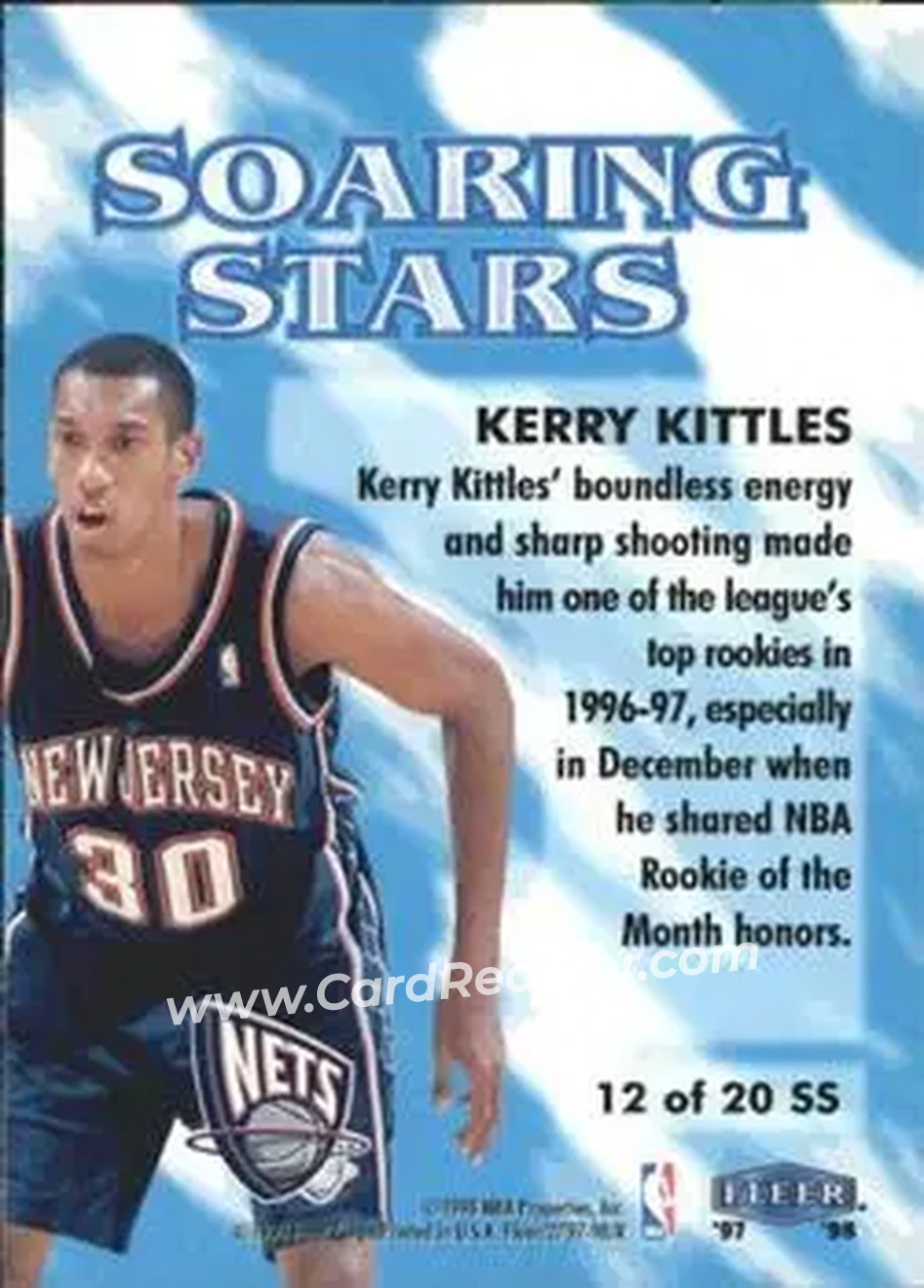 Back of Kerry Kittles