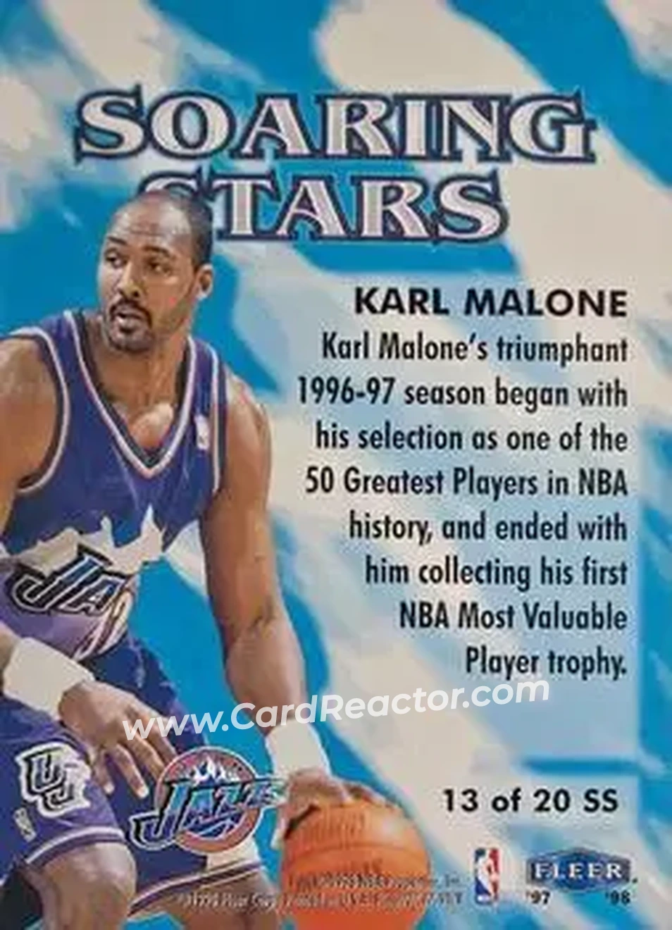 Back of Karl Malone