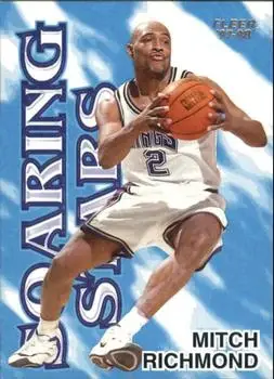 1997-98 Fleer - Soaring Stars #16SS - Mitch Richmond - Sacramento Kings - Front