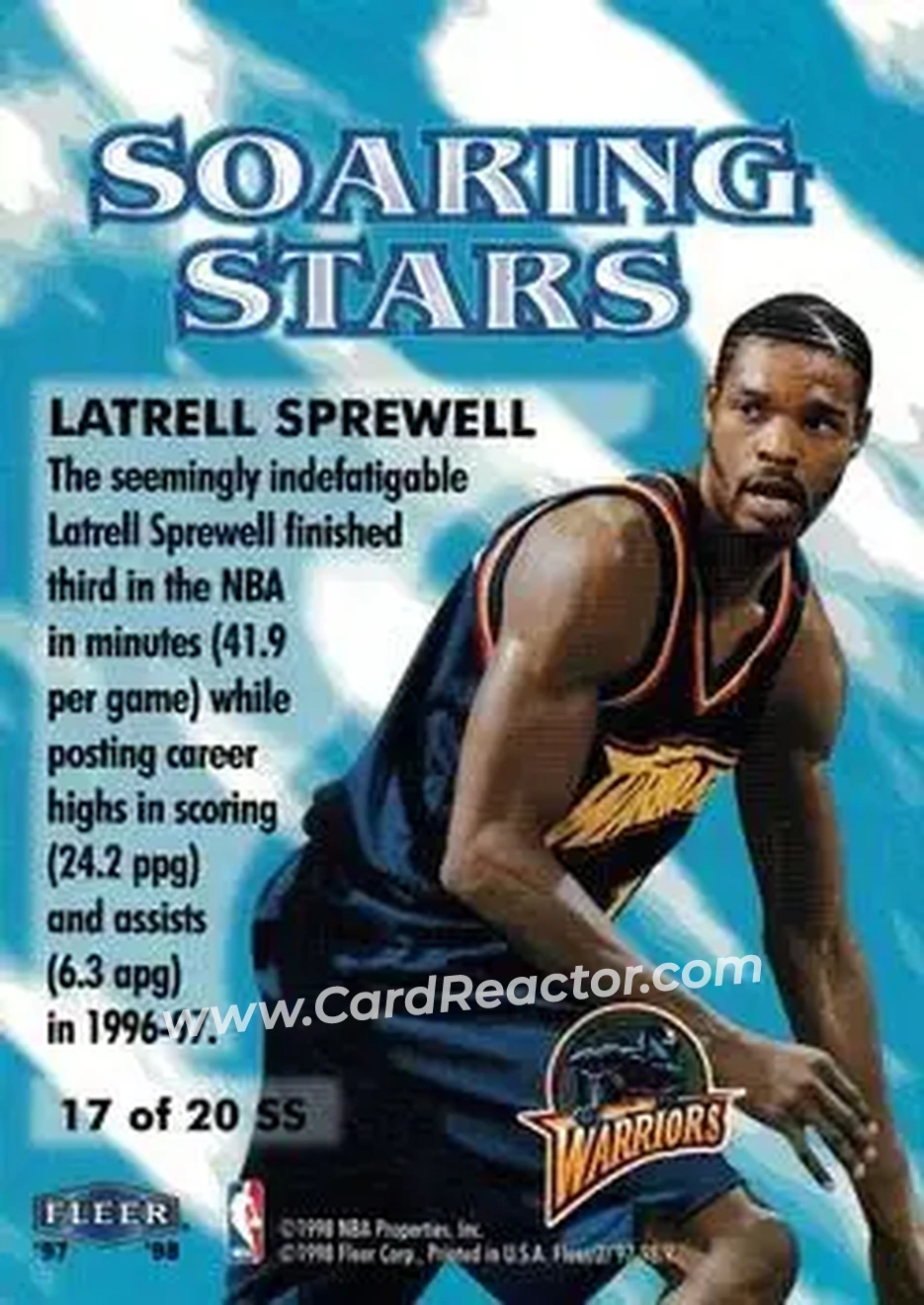 Back of Latrell Sprewell