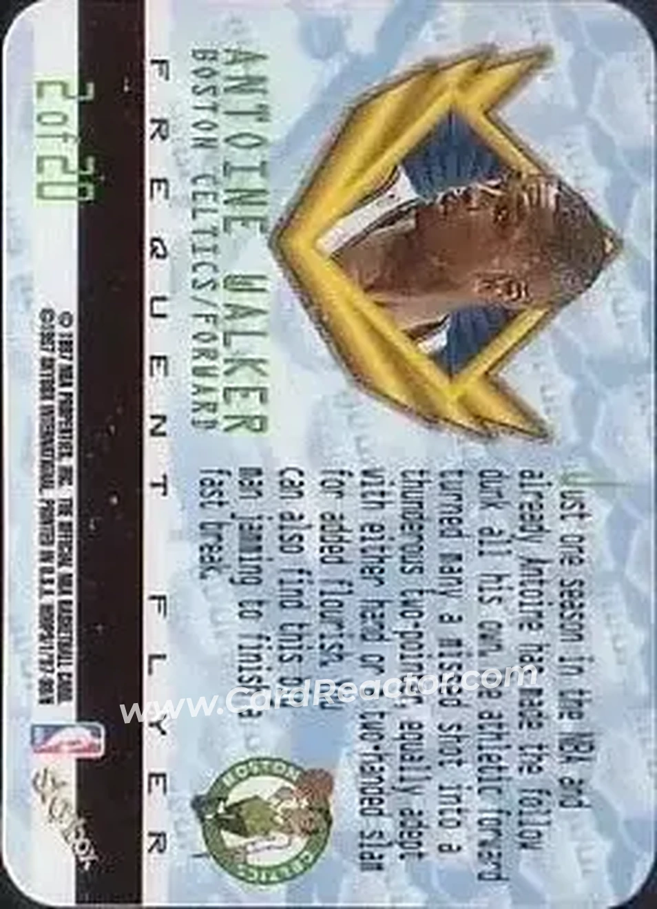 Back of Antoine Walker