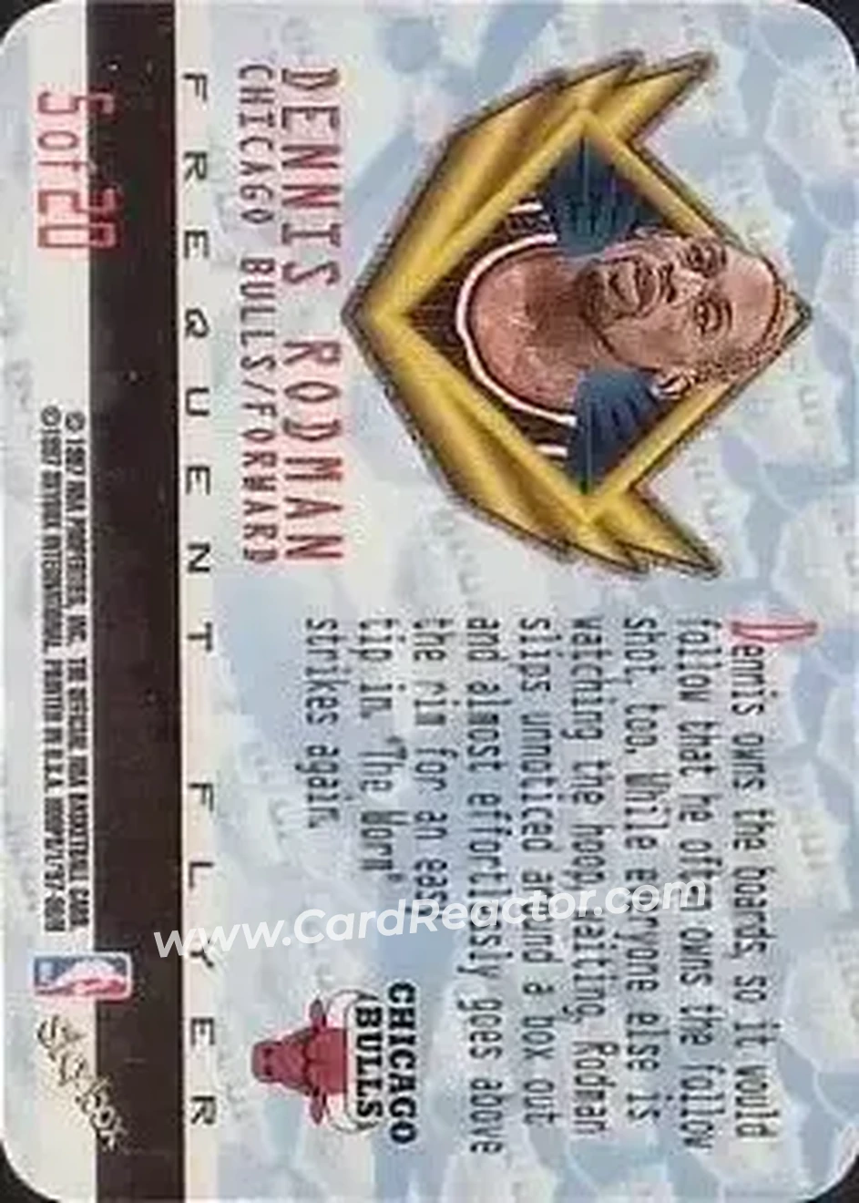 Back of Dennis Rodman