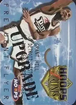 1997-98 Hoops - Frequent Flyer Club First Class Upgrade #6 - Grant Hill - Detroit Pistons - Front