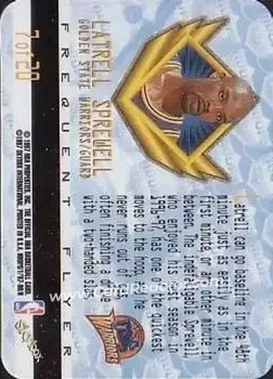 Back of Latrell Sprewell