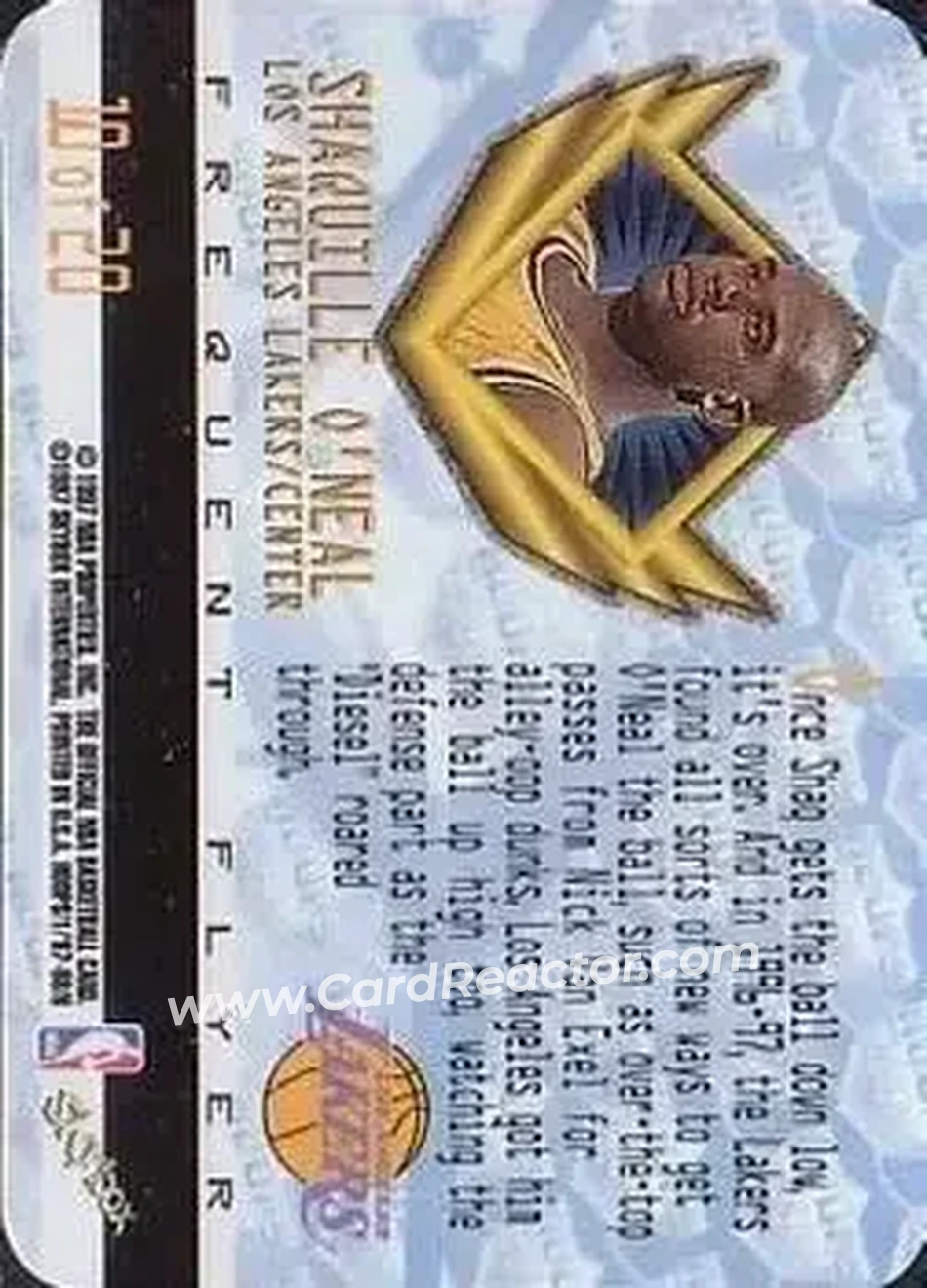 Back of Shaquille O'Neal