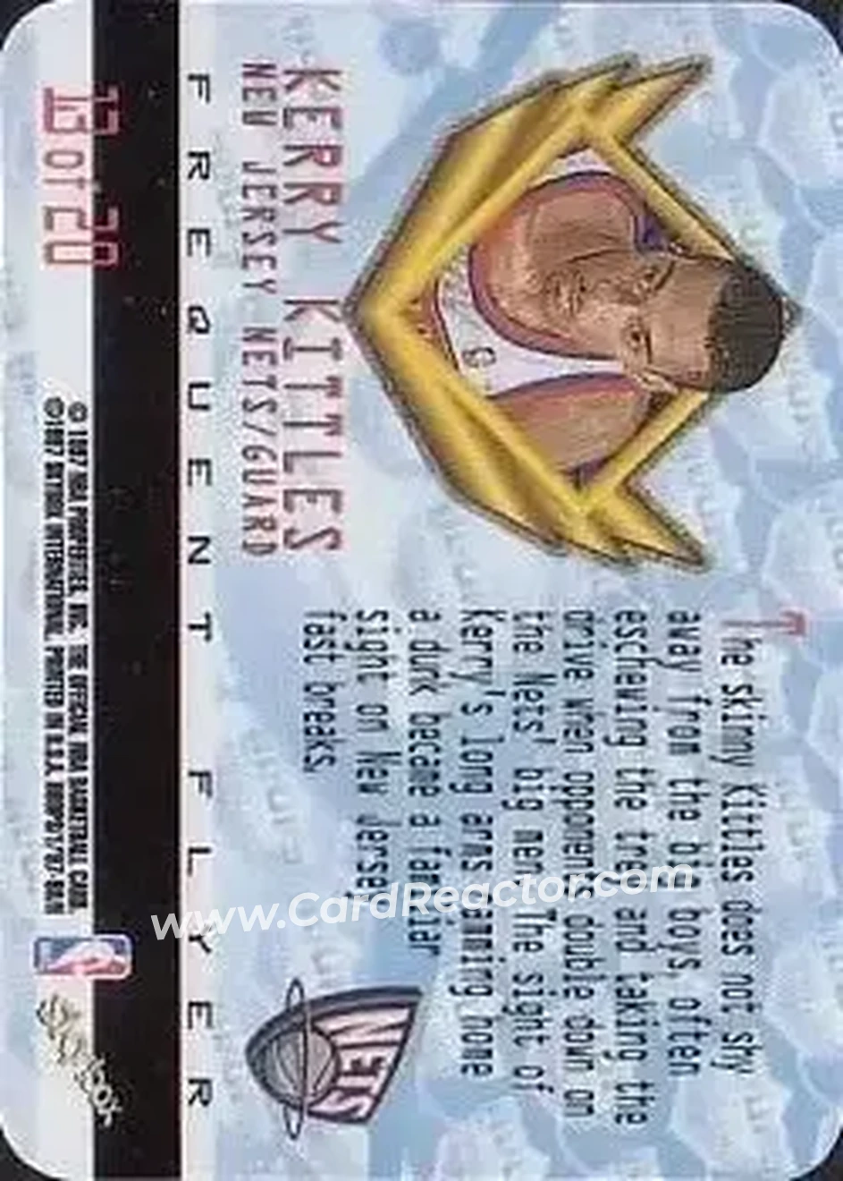 Back of Kerry Kittles