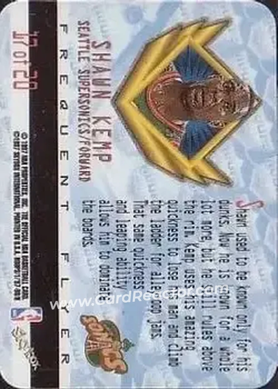 Back of Shawn Kemp
