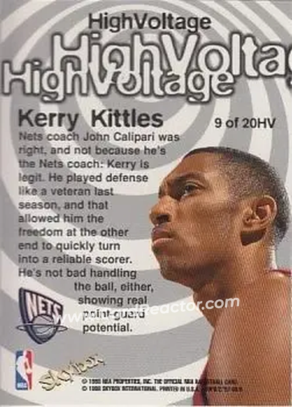 Back of Kerry Kittles