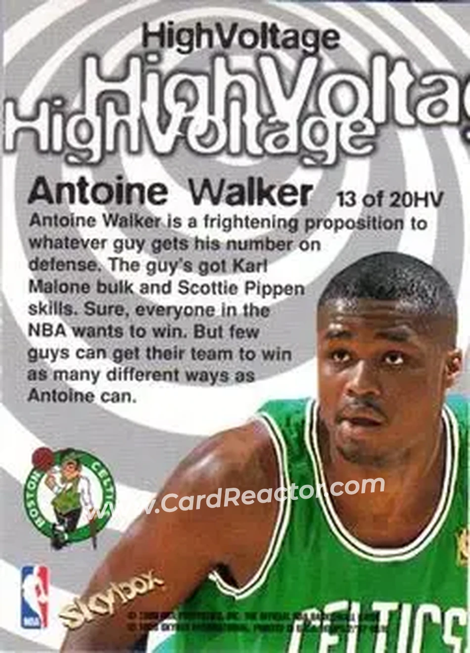 Back of Antoine Walker