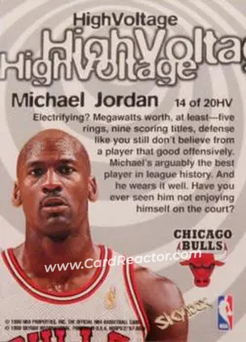 Back of Michael Jordan