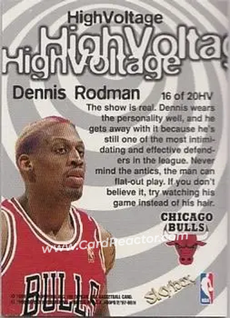 Back of Dennis Rodman