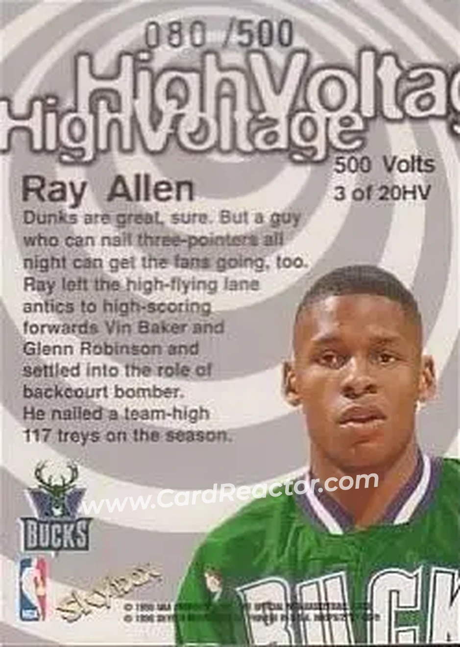 Back of Ray Allen