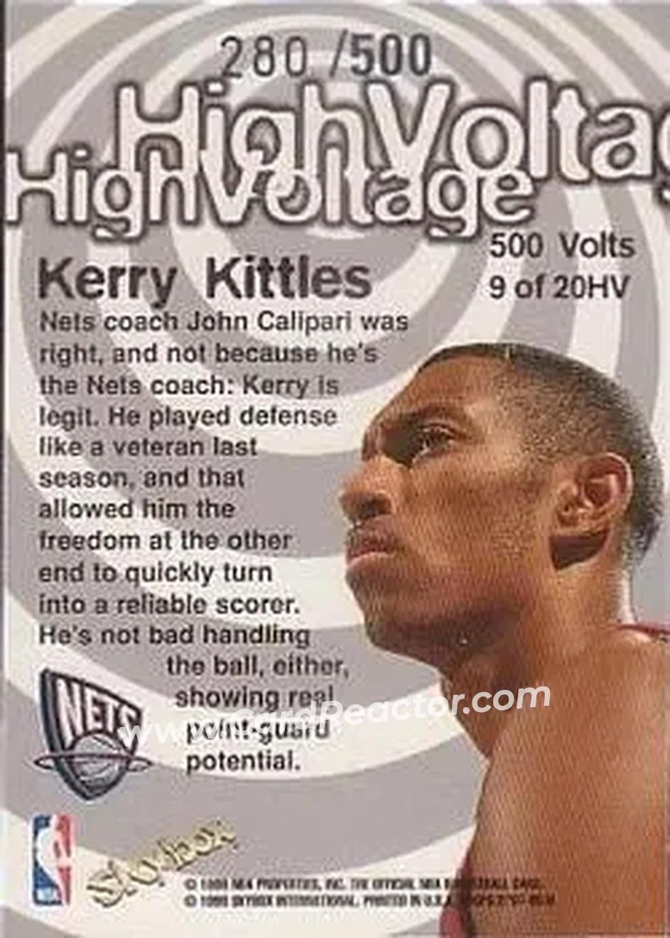 Back of Kerry Kittles