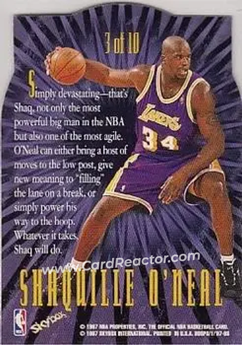 Back of Shaquille O'Neal