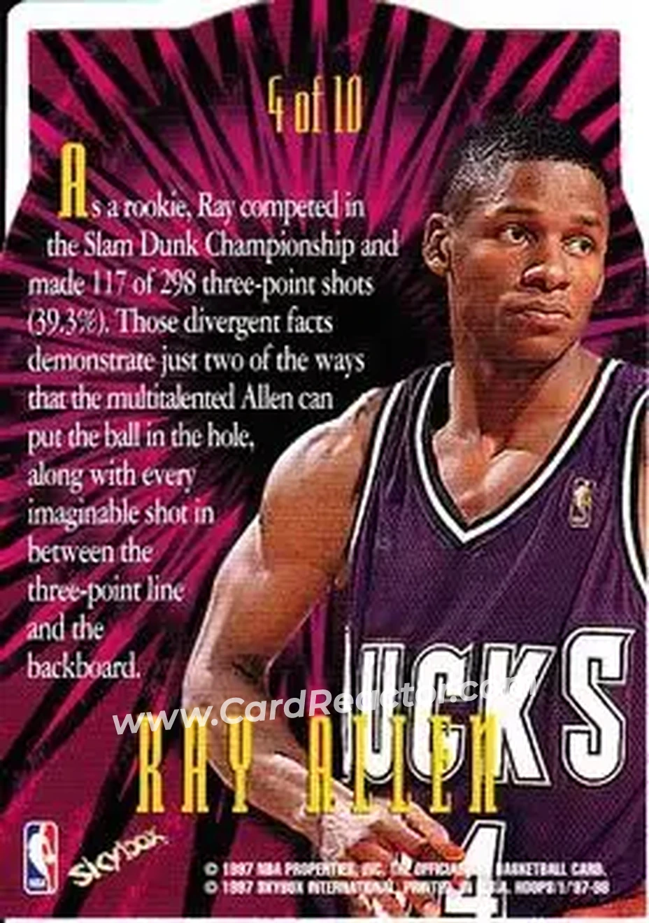 Back of Ray Allen