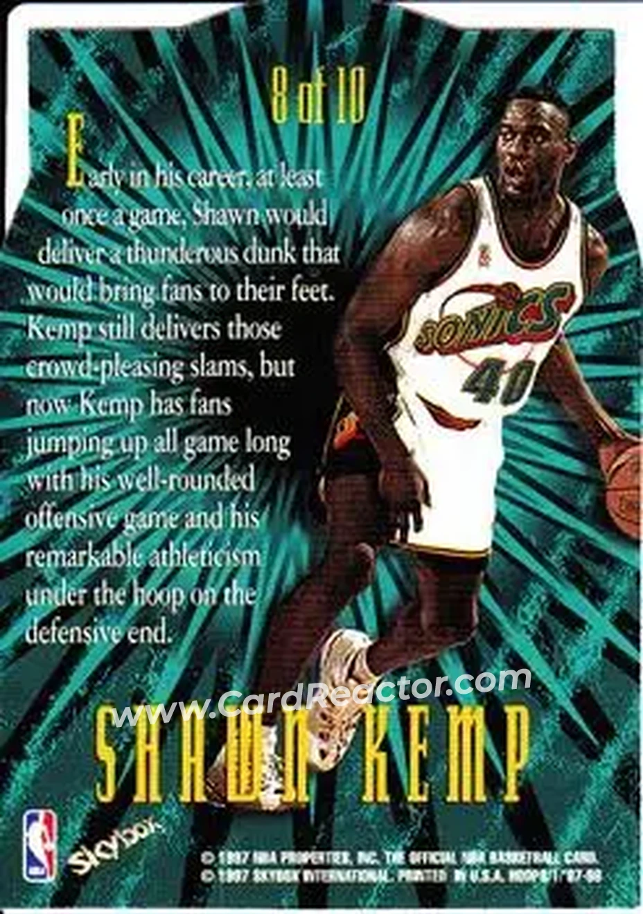 Back of Shawn Kemp