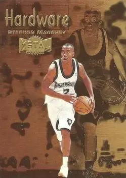 1997-98 Metal Universe Championship - Hardware #1 H - Stephon Marbury - Minnesota Timberwolves - Front