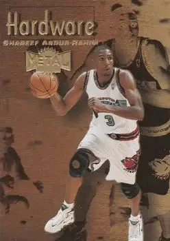 1997-98 Metal Universe Championship - Hardware #2 H - Shareef Abdur-Rahim - Vancouver Grizzlies - Front