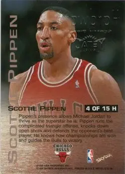 1997-98 Metal Universe Championship - Hardware #4 H - Scottie Pippen - Chicago Bulls - Back