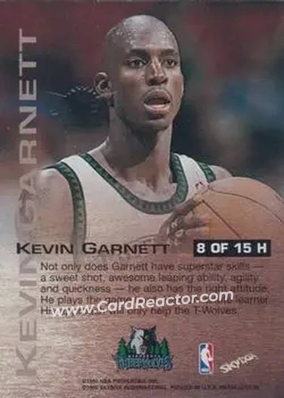 Back of Kevin Garnett