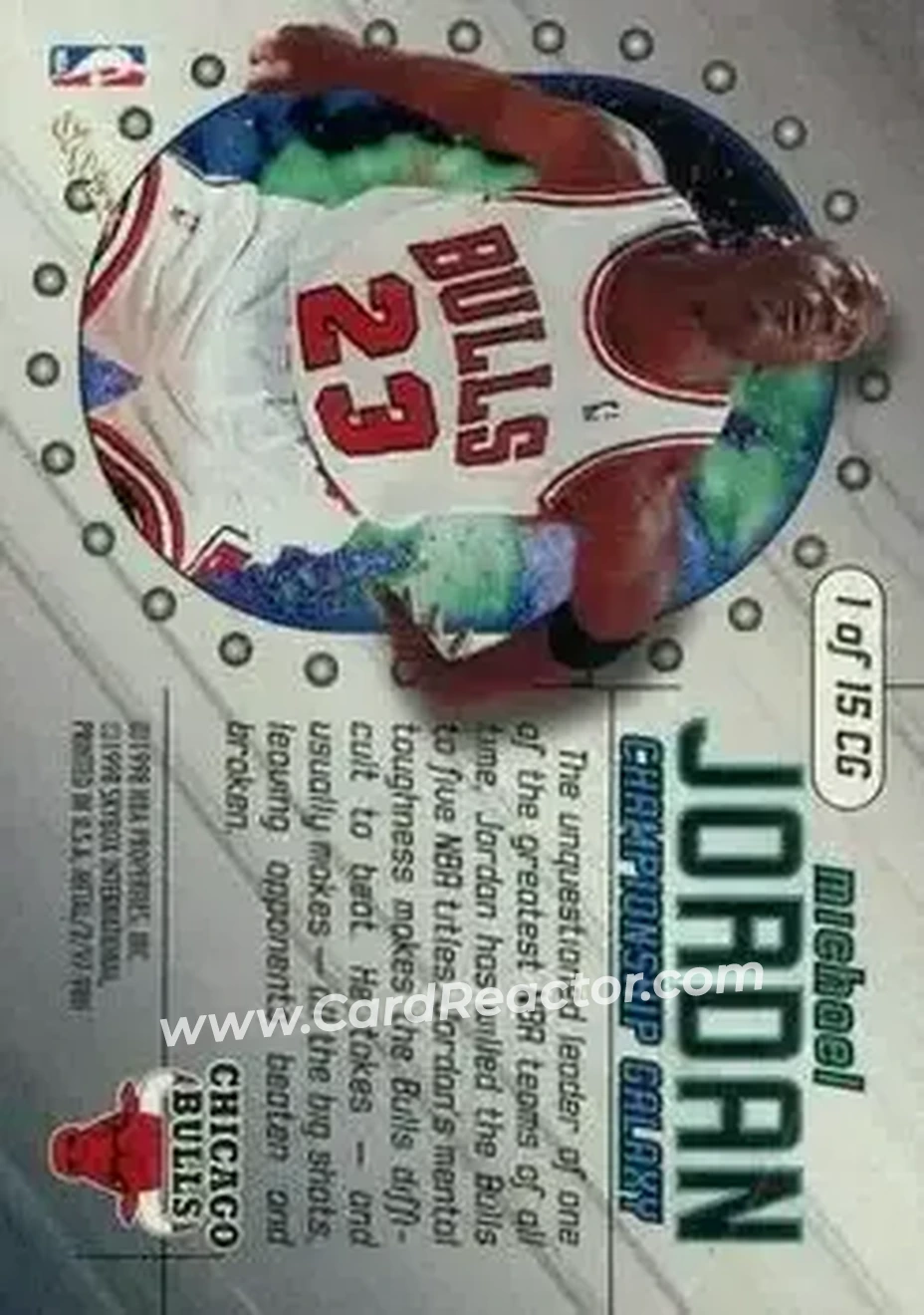 Back of Michael Jordan