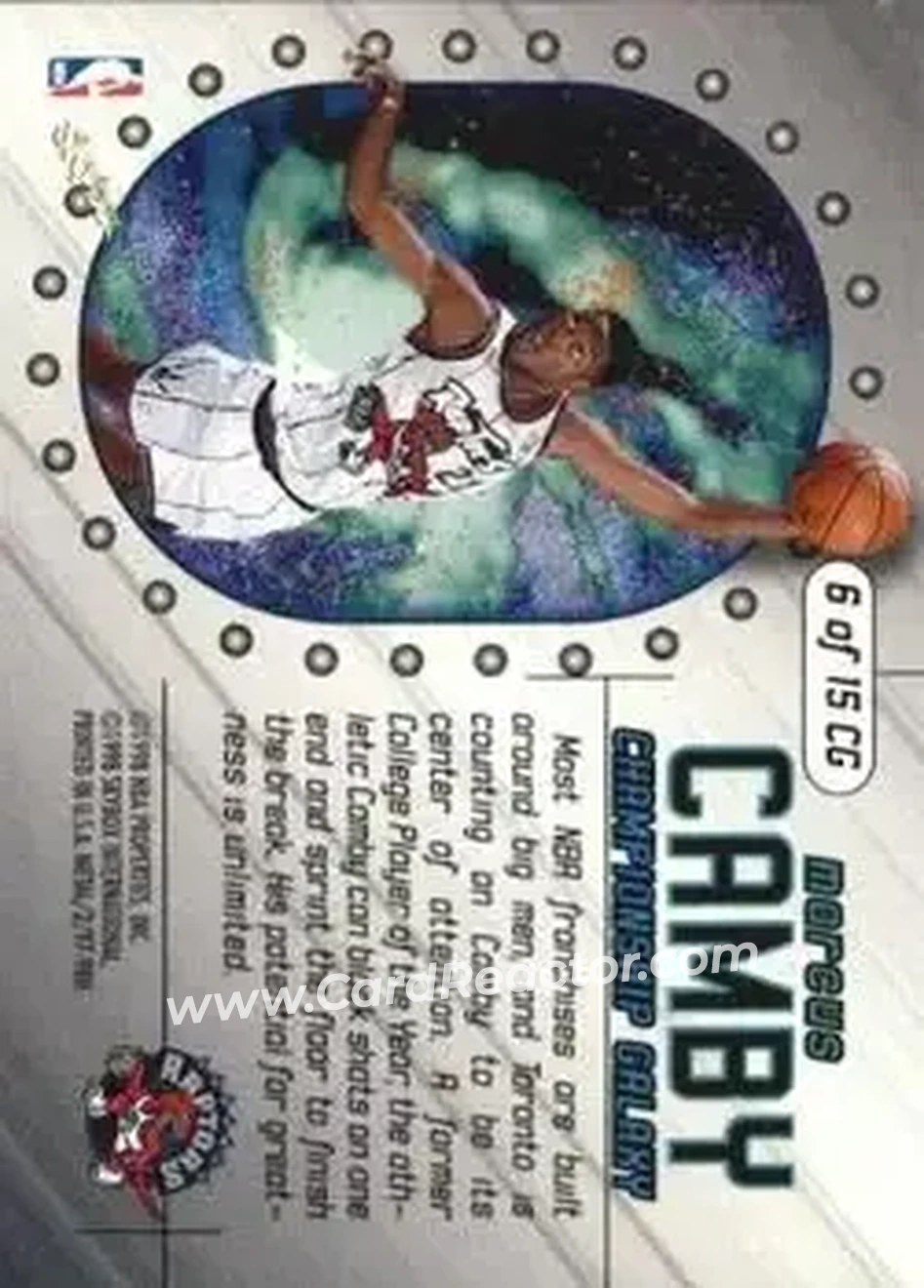 Back of Marcus Camby