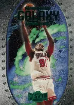 1997-98 Metal Universe Championship - Championship Galaxy #10 CG - Dennis Rodman - Chicago Bulls - Front