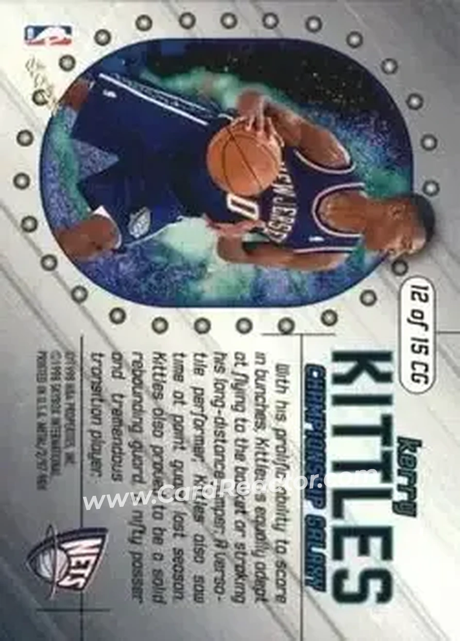 Back of Kerry Kittles