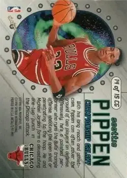 1997-98 Metal Universe Championship - Championship Galaxy #14 CG - Scottie Pippen - Chicago Bulls - Back