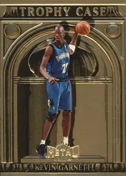 1997-98 Metal Universe Championship - Trophy Case #1 TC - Kevin Garnett - Minnesota Timberwolves - Front