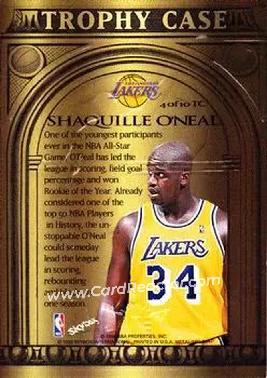 Back of Shaquille O'Neal