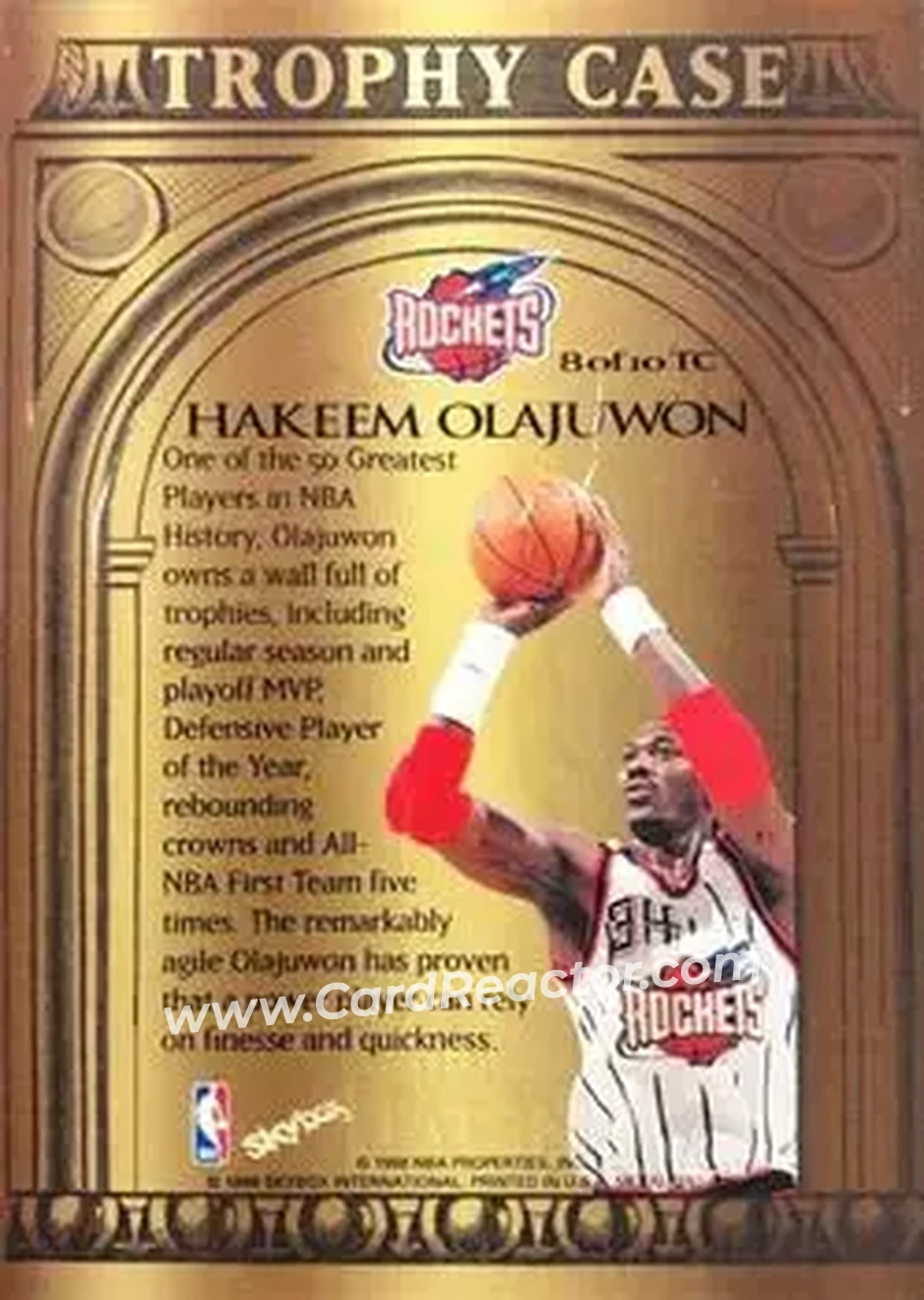 Back of Hakeem Olajuwon