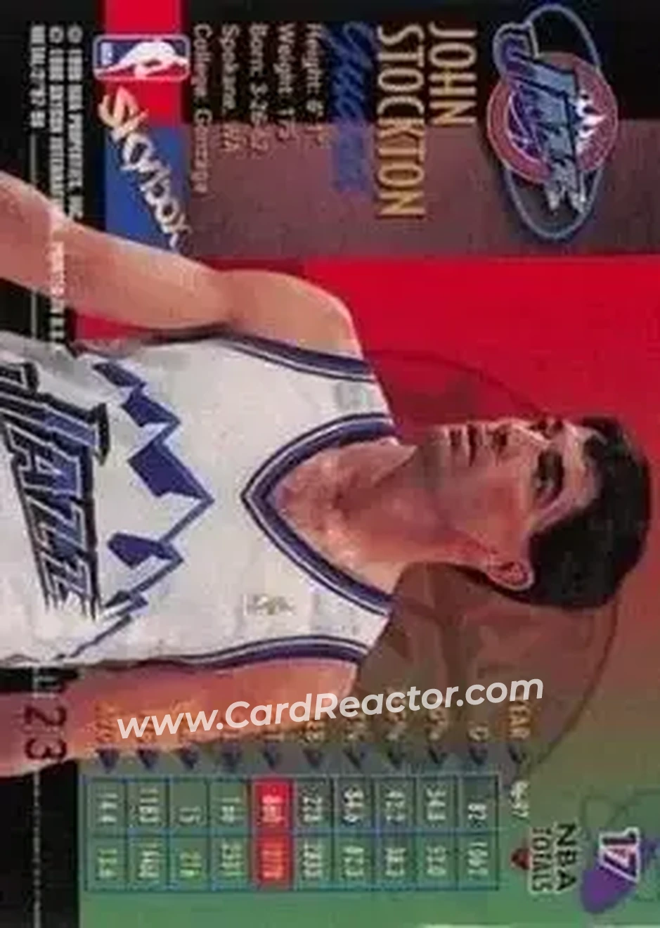 Back of John Stockton