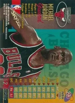 1997-98 Metal Universe Championship - Precious Metal Gems #23 - Michael Jordan - Chicago Bulls - Back 1997-98 Metal Universe Championship - Precious Metal Gems #23 - Michael Jordan - Chicago Bulls - Back