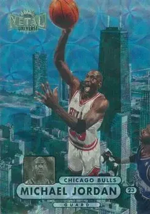 1997-98 Metal Universe Championship #23 1997-98 Metal Universe Championship Michael Jordan